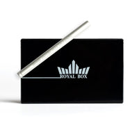 New Snuff box Black Built In Metal Straw safe, fast, clean & easy to use
