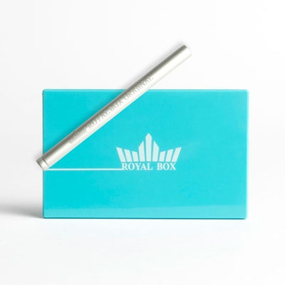 Royal Box Snuff box Party Blue Built In Metal Straw Safe