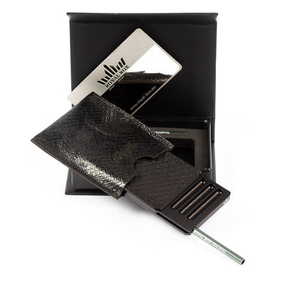 Snuff Wallet BLACK Python Stash box ⏐ snuff⏐ snuff kit ⏐ party accessories ⏐rave