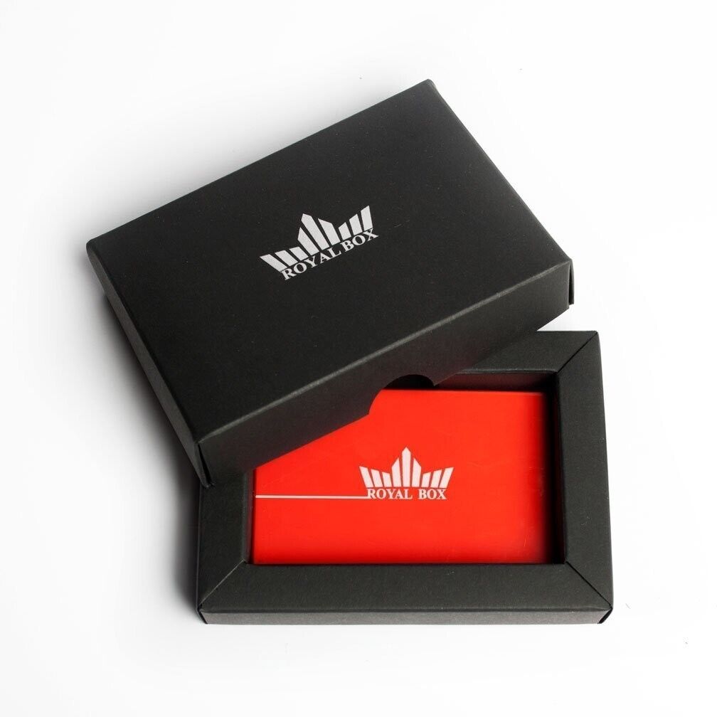 Royal Box Snuff box Vivid Red Built In Metal Straw Safe