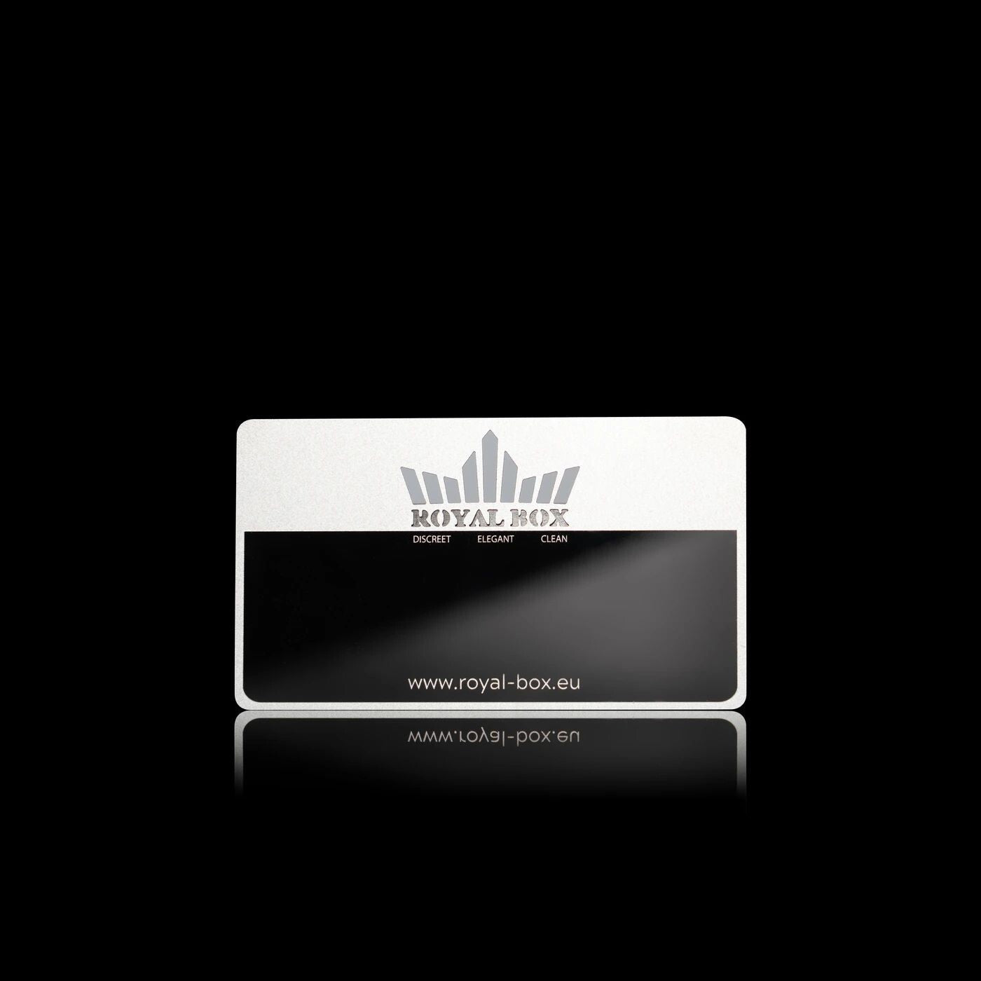 RB Royal Box Portioning Snuffbox Black + 1x leather pouch + 1x  mirror card