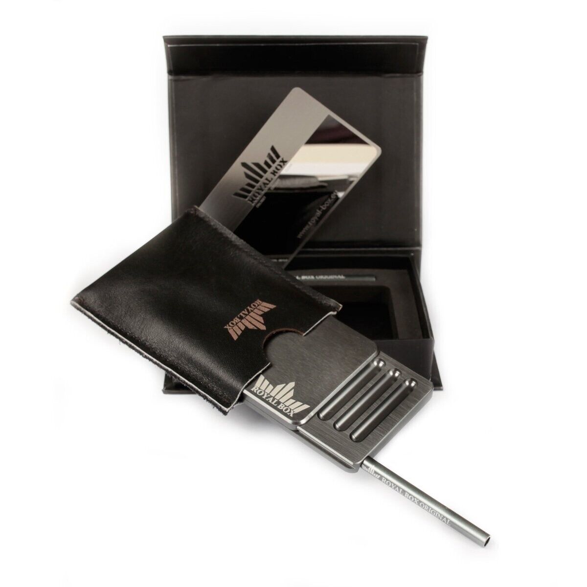 Royal Box Snuff box TiITANIUM Edition safe, fast, clean & easy to use