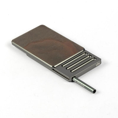 Portioning Snuffbox - Precise Titanium MARS SAND STONE Edition safe, fast, clean