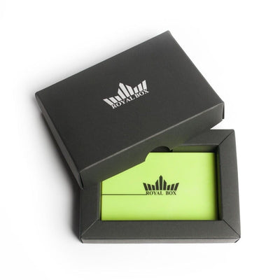 Royal Box Snuff box Party Green Built In Metal Straw Safe