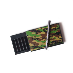 Royal Box Snuff box Camouflage Built In Metal Straw Safe