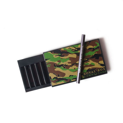 Royal Box Snuff box Camouflage Built In Metal Straw Safe