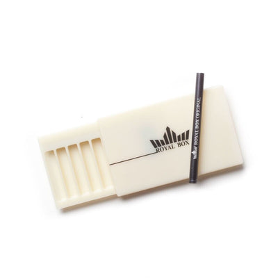Royal Box Snuff box Retro White Built In Metal Straw Safe