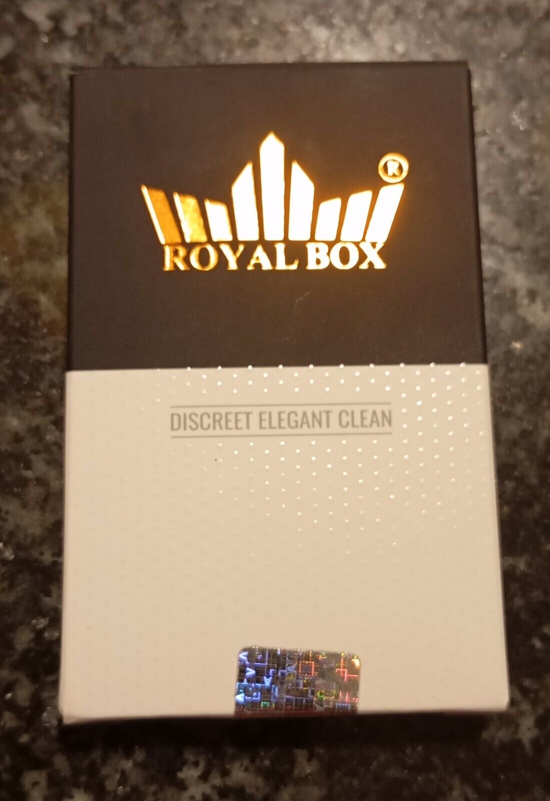 Royal Box Snuff box Make-Up Built In Metal Straw Safe