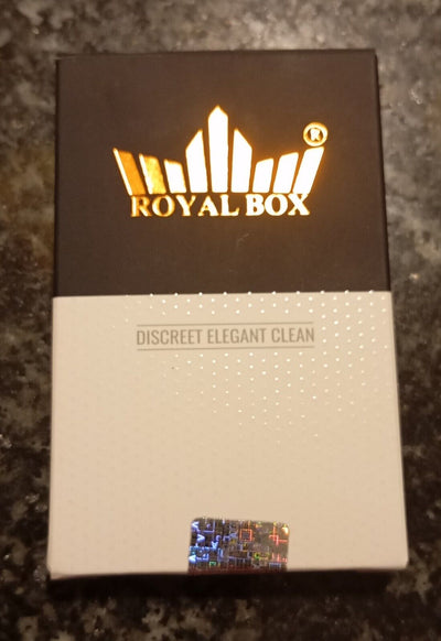 Royal Box Snuff box Make-Up Built In Metal Straw Safe