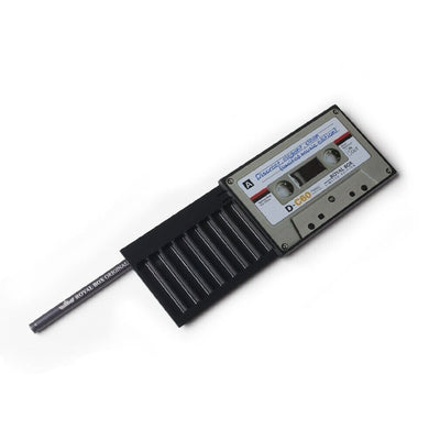 Royal Box Snuff box Cassette Black Built In Metal Straw Safe