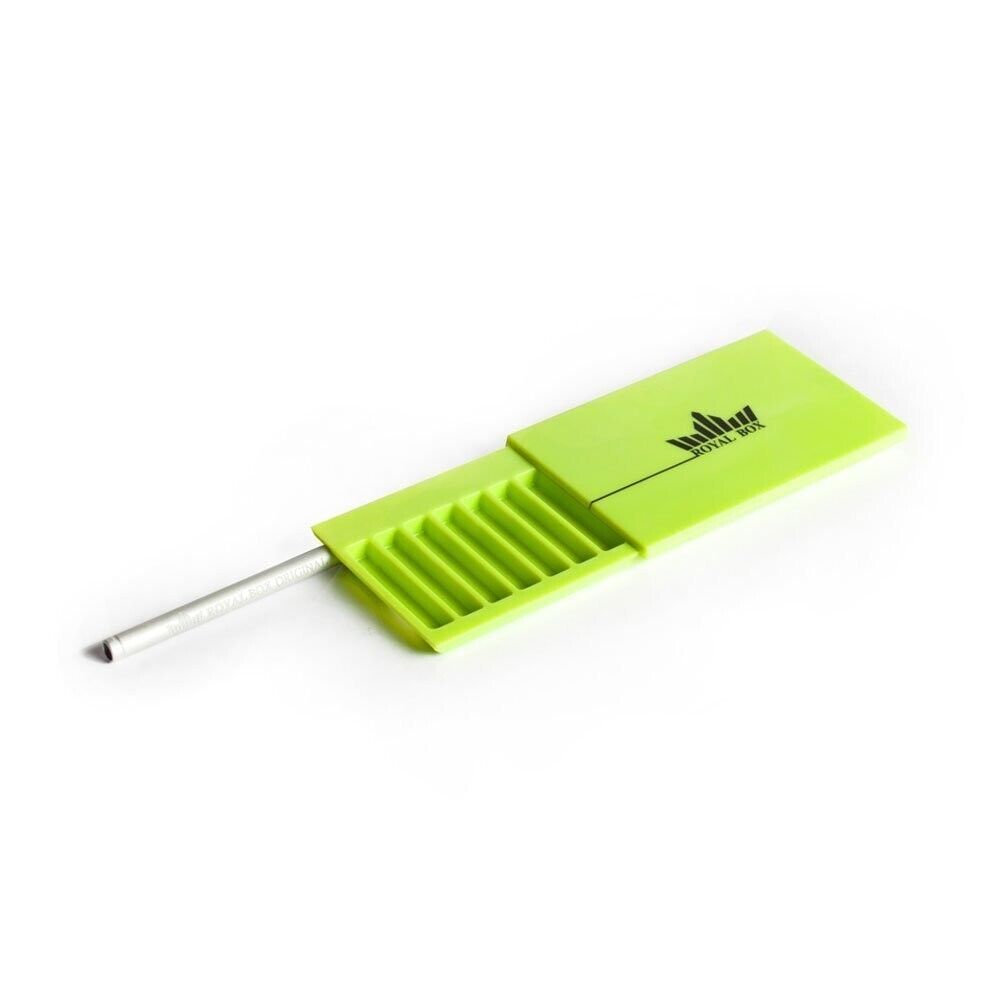 Royal Box Snuff box Party Green Built In Metal Straw Safe