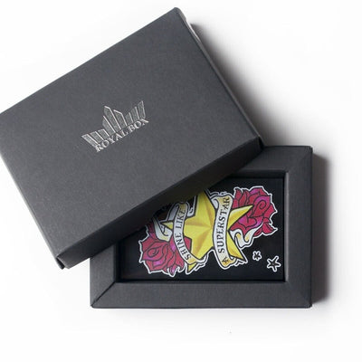 Royal Box Snuff box Star Built In Metal Straw Safe