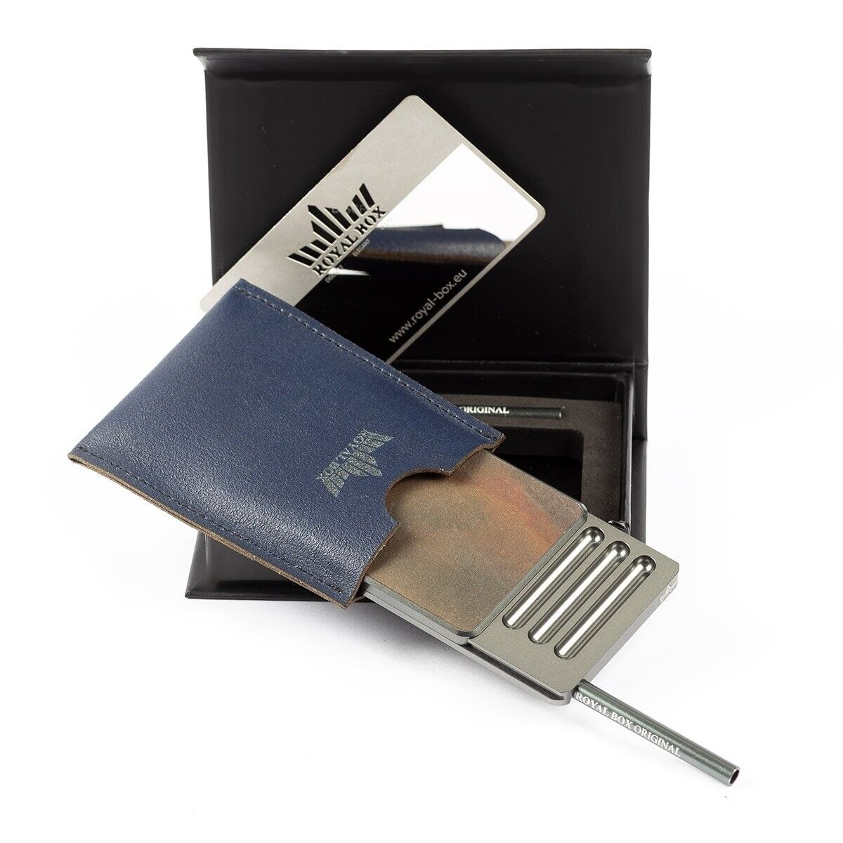 Portioning Snuffbox - Precise Titanium MARS SAND STONE Edition safe, fast, clean
