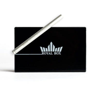 RB Royal Box Portioning Snuffbox Black + 1x leather pouch + 1x  mirror card