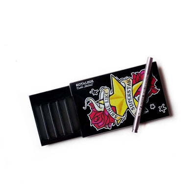 Royal Box Snuff box Star Built In Metal Straw Safe