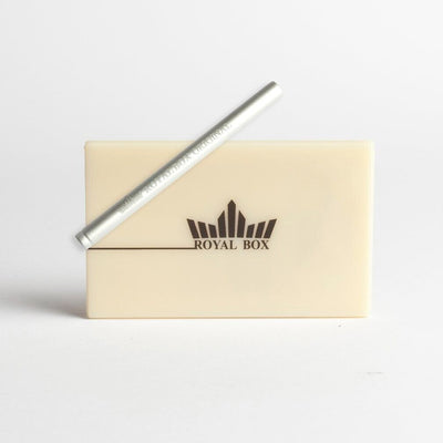 Royal Box Snuff box Retro White Built In Metal Straw Safe