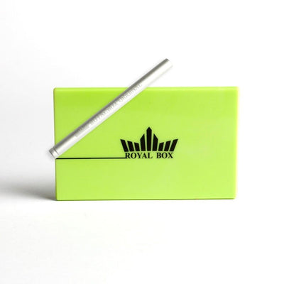 Royal Box Snuff box Party Green Built In Metal Straw Safe
