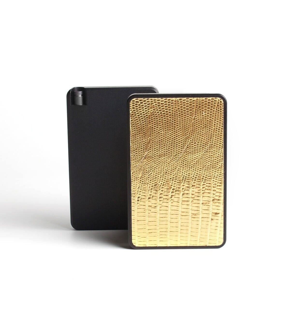 Royal Box Snuff box LIZARD Gold Limited Aluminium Edition safe, fast, clean